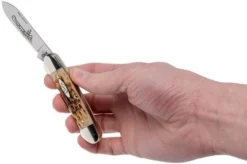 Case Canoe Amber Jigged Bone, 00263, 62131 CV Pocket Knife -Victorinox Store CE263 10 case ce263 10