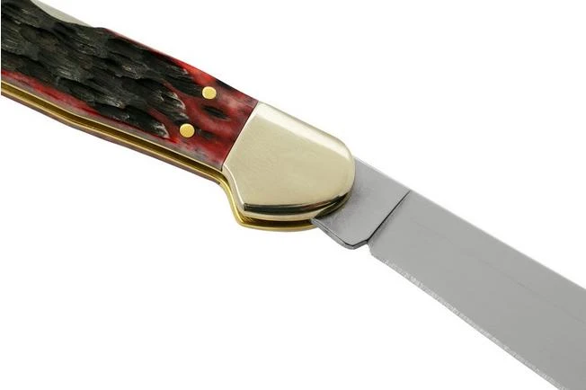 Case Mini Copperlock Crimson Red Peach Seed Jigged Bone, 27385, 61749L SS Pocket Knife 5 Case Mini Copperlock Crimson Red Peach Seed Jigged Bone, 27385, 61749L SS Pocket Knife - Image 5