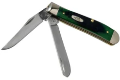 Case Mini Trapper Hunter Green Bone, Sawcut, 27662, 6207 SS Pocket Knife
