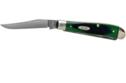 Case Mini Trapper Hunter Green Bone, Sawcut, 27662, 6207 SS Pocket Knife -Victorinox Store CE27662 03 case