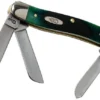 Case Medium Stockman Hunter Green Bone, Sawcut, 27664, 6318 SS Pocket Knife