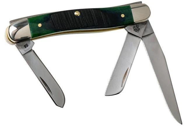 Case Medium Stockman Hunter Green Bone, Sawcut, 27664, 6318 SS Pocket Knife 2 Case Medium Stockman Hunter Green Bone, Sawcut, 27664, 6318 SS Pocket Knife - Image 2