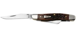 Case Medium Stockman Brown Bone, Peach Seed Jig, 42651, 6318 SS Pocket Knife