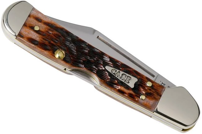Case Mini Copperlock Brown Bone, Peach Seed Jig, 42655, 61749L SS Pocket Knife 6 Case Mini Copperlock Brown Bone, Peach Seed Jig, 42655, 61749L SS Pocket Knife - Image 6