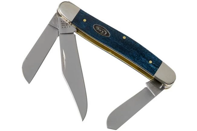 Case Stockman Mediterranean Blue Bone, Smooth, 52805, 6347 SS Pocket Knife 1 Case Stockman Mediterranean Blue Bone, Smooth, 52805, 6347 SS Pocket Knife