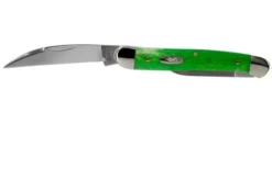Case Mini Copperhead Brilliant Green Bone, Smooth, 52825, 62109W SS Pocket Knife -Victorinox Store CE52825 03 case
