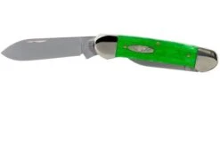 Case Canoe Brilliant Green Bone, Smooth, 52826, 62131 SS Pocket Knife -Victorinox Store CE52826 03 case
