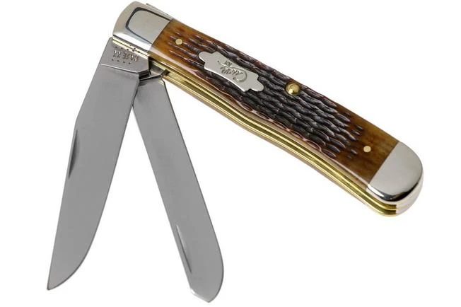 Case Trapper Antique Bone, Rogers Corn Cob Jig, 52832, 6254 SS Pocket Knife 1 Case Trapper Antique Bone, Rogers Corn Cob Jig, 52832, 6254 SS Pocket Knife