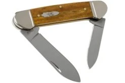 Case Canoe Antique Smooth Bone 58198, 62131 SS Pocket Knife
