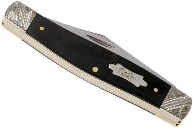 Case Large Stockman Ebony Wood, Worked Bolsters, 59673, 7375 SS Pocket Knife 4 Case Large Stockman Ebony Wood, Worked Bolsters, 59673, 7375 SS Pocket Knife - Image 4