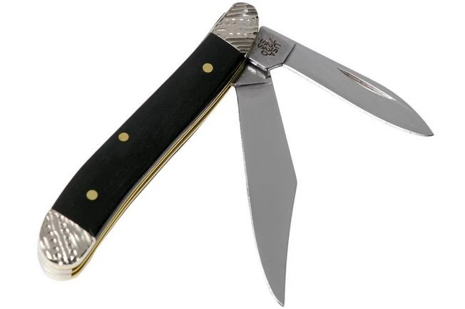 Case Peanut Ebony Wood, Worked Bolsters, 59674, 7220 SS Pocket Knife 2 Case Peanut Ebony Wood, Worked Bolsters, 59674, 7220 SS Pocket Knife - Image 2