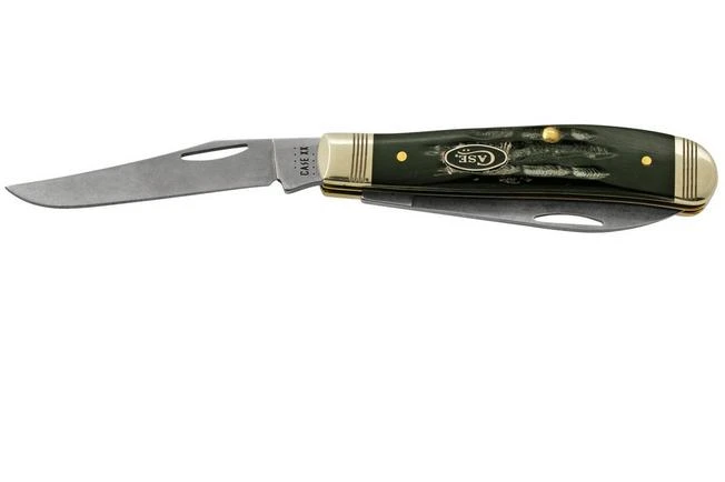 Case Mini Trapper Buffalo Horn 65093, S35VN Pocket Knife 1 Case Mini Trapper Buffalo Horn 65093, S35VN Pocket Knife