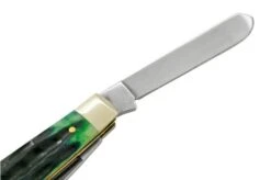 Case Jig Mini Trapper, Hunter Green Bone, Deep Canyon, 75834, 6207 SS, Pocket Knife -Victorinox Store CE75834 05 case