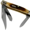 Case Medium Stockman Dark Molasses Bone, Sawcut, 83143, 63087 SS Pocket Knife