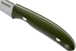 Casström Safari Olive G10 Hunting Knife 10607 Leather Sheath, Alan Wood Design -Victorinox Store CM10607 05 casstrom