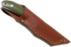 Casström Safari Olive G10 Hunting Knife 10607 Leather Sheath, Alan Wood Design -Victorinox Store CM10607 06 casstrom
