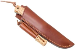 Casström Woodsman Knife Curly Birch, K720 Scandi Grind 10824 With Firesteel -Victorinox Store CM10824 07 casstrom cm10824 07