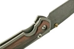 Chris Reeve Small Sebenza 31 Inlay Macassar Ebony Damascus Raindrop Drop Point -Victorinox Store CRS31 1122 05 chrisreeve