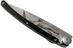 Deejo Tattoo 37g, Ebony Wood, Shark 1CB000064 Pocket Knife -Victorinox Store DJ1CB000064 04 deejo