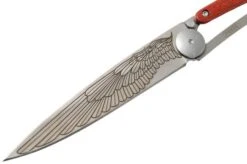 Deejo Tattoo 37g, Coral Wood, Wing 1CB016 Pocket Knife -Victorinox Store DJ1CB016 03 deejo