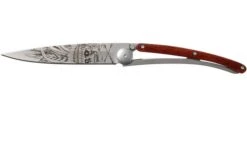 Deejo Tattoo 37g, Coralwood, Lucky Skull 1CB041 Pocket Knife