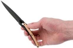 Deejo Wood Black 37g, Juniper Wood 1GB002 Pocket Knife -Victorinox Store DJ1GB002 08 deejo