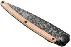 Deejo Tattoo Black 37g, Juniper Wood, 1920 1GB104 Pocket Knife -Victorinox Store DJ1GB104 04 deejo