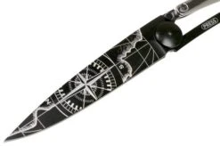 Deejo Tattoo Gold Black 37g, White Gold Gilded, Terra Incognita 1GM000023 Pocket Knife -Victorinox Store DJ1GM000023 03 deejo