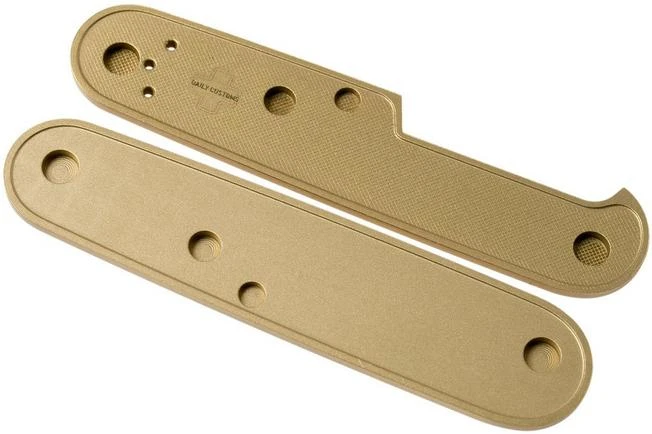 Daily Customs 91.2 Pinstripes Pattern, Brass P10008999 Victorinox Scales 2 Daily Customs 91.2 Pinstripes Pattern, Brass P10008999 Victorinox Scales - Image 2