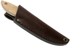 Brisa Bobtail 80 Curly Birch Handle, 12C27 Scandi, Leather Sheath 9949 -Victorinox Store ENZ 9949 06 enzo brisa v202010