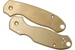 Flytanium Spyderco Para 3 Scales, Brass