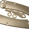 Flytanium Benchmade Mini Crooked River Scale, Pivot Collars & Backspacer, Brass
