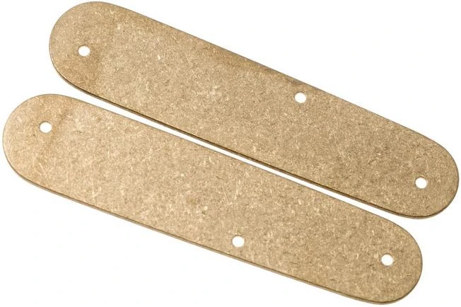 Flytanium Victorinox Cadet Scales, Brass Flat 2 Flytanium Victorinox Cadet Scales, Brass Flat - Image 2