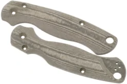 Flytanium Spyderco Paramilitary 2 Lotus Scales, Green Linen Micarta