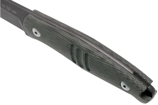 GiantMouse GMF2-P-G Green Canvas Micarta, PVD, Fixed Knife, Ansø En Voxnaes Design 5 GiantMouse GMF2-P-G Green Canvas Micarta, PVD, Fixed Knife, Ansø En Voxnaes Design - Image 5