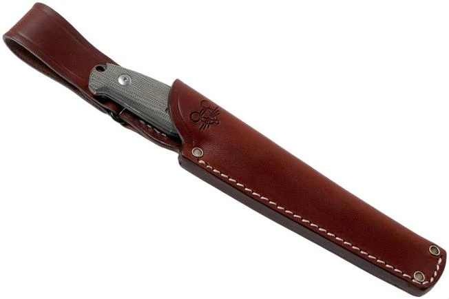 GiantMouse GMF2-P-G Green Canvas Micarta, PVD, Fixed Knife, Ansø En Voxnaes Design 6 GiantMouse GMF2-P-G Green Canvas Micarta, PVD, Fixed Knife, Ansø En Voxnaes Design - Image 6