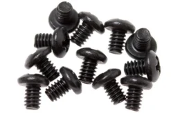 Rick Hinderer Clip & Filler Tab Screws Black, Set Of 12