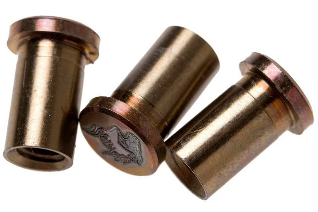 Rick Hinderer Handle Nuts Bronze Titanium, Lasered Horse Head, Set Of 3, XM18 3,5” Skinny 1 Rick Hinderer Handle Nuts Bronze Titanium, Lasered Horse Head, Set Of 3, XM18 3,5” Skinny