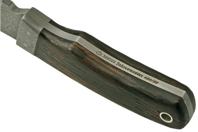 PUMA Knife Of The Year 2022 Bog Oak, 32202249 Balbach SuperClean Damascus, Fixed Knife 4 PUMA Knife Of The Year 2022 Bog Oak, 32202249 Balbach SuperClean Damascus, Fixed Knife - Image 4