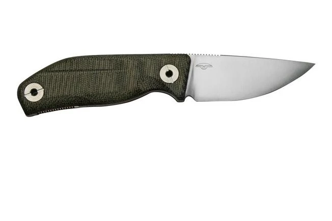 Real Steel CVX-80 OD Green Micarta 3562 Convex Bushcraft Knife, Poltergeist Design 2 Real Steel CVX-80 OD Green Micarta 3562 Convex Bushcraft Knife, Poltergeist Design - Image 2