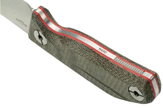 Real Steel CVX-80 OD Green Micarta 3562 Convex Bushcraft Knife, Poltergeist Design 4 Real Steel CVX-80 OD Green Micarta 3562 Convex Bushcraft Knife, Poltergeist Design - Image 4