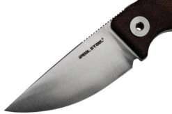 Real Steel CVX-80 Red Micarta 3564 Convex Bushcraft Knife, Poltergeist Design -Victorinox Store RL3564 03 realsteel