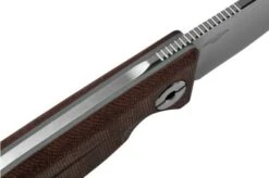 Real Steel CVX-80 Red Micarta 3564 Convex Bushcraft Knife, Poltergeist Design -Victorinox Store RL3564 05 realsteel