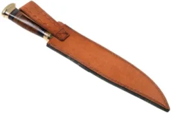 Rough Ryder Stacked Leather Bowie RR2006 Fixed Knife -Victorinox Store RY2006 07 rough ryder