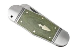 Rough Ryder Reserve Hippo Toe OD Green Micarta, RRR015 Slipjoint Pocket Knife -Victorinox Store RYR015 06 roughryder