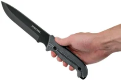 Schrade Frontier 7" Fixed Blade SCHF52M Micarta, 1095 Carbon Steel, Fixed Knife With Sharpening Stone & Firesteel -Victorinox Store SCHF52M 06 schrade