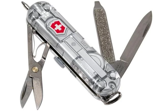 Victorinox Signature Lite, Swiss Pocket Knife, Transparant Silver 1 Victorinox Signature Lite, Swiss Pocket Knife, Transparant Silver