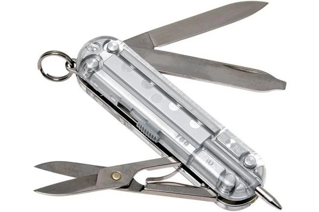 Victorinox Signature Lite, Swiss Pocket Knife, Transparant Silver 2 Victorinox Signature Lite, Swiss Pocket Knife, Transparant Silver - Image 2