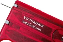 Victorinox SwissCard Lite Translucent Red 0.7300.T -Victorinox Store VT0 7300 T 03 victorinox