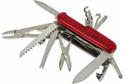 Victorinox Swisschamp (33) - Red Transparant -Victorinox Store VT1 6795 T 05 victorinox swisschamp 33 rood transparant vt1 6795 t d5